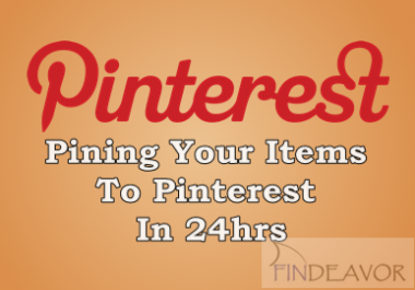 Pin Your Items To Pinterest In 24hrs