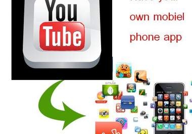 create app for your YouTube Channel, the app will work on iPhone, android and more