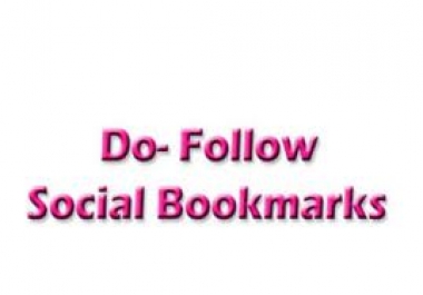 submit your web site to 100 dofollow social bookmarking sites 