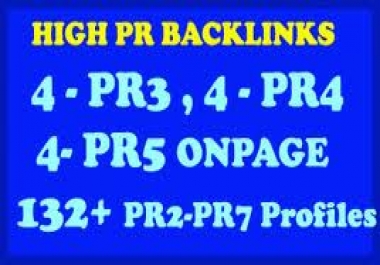  create 132+ DOFOLLOW High PR2 to PR7 extremely licensed Google Dominating BACKLINKS like Paul-Angela Profiles Links
