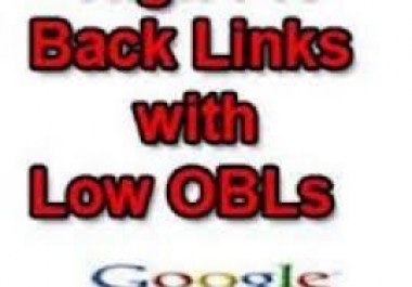 make 1200 Low OBL backlinks 