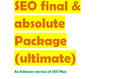 SEO final & absolute Package (Ultimate)