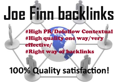 create 20 High quality Backlinks that will be from Joe Finn Packet