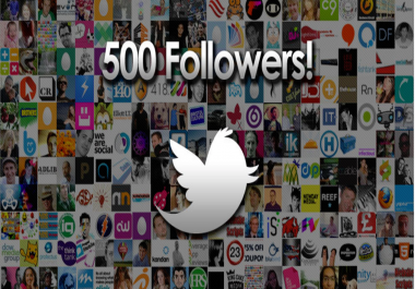 you 500 real Twitter Followers on your Twitter account