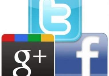  retweet your message to 150,000 Twitter followers and also post it to 830+ Facebook friends plus 1500+ GooglePlus Circlers 