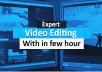 do outstanding video editing for YouTube and social media