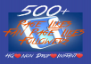 provide 500+ Facebook Page/Fan page Likes or Followers at Instant with High quality Promotions,Real and 100% Organic.
