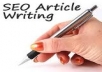   Make You an Awesome on Page SEO Article, Review or Press release On Any Topic 