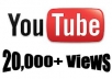 Get you 20,000 Real Video Views for 2 (two) of your YouTube Videos