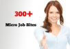 give all micro jobs site in the world