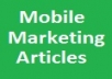 write a 500 Word Article on Mobile Marketing For You