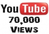 Provide you 50,000-70,000+ YouTube Views, 70 Likes,25 Subscribers