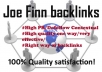  create  20 High quality Backlinks that will be from Joe Finn Packet 