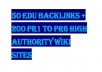 create 50 Edu backlinks and 200 PR1 to PR6 from High Authority Wiki Sites 