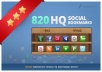 add your site to 820 social bookmarks high quality backlinks + rss + ping 