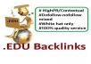 build 20 for boost traffic from high pr permanent very effective, dofollow nofollow, one way, contextual DOT edu backlinks manually