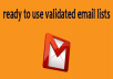give you unlimited REAL & VALIDATED email addresses to promote your business. REAL, BREATHING people only! 100K lists 