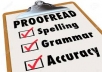 proofread any document for