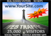 provide, (25,000) ADSENSE safe Social Media Visitors to your Websites/Blogs