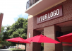 put your logo on to 3 walls photorealistic mockups for