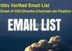 do email marketing and web research