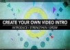 make highly Professional YouTube Video Intros