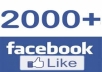 Give you 2000 Facebook likes on your Fan Page