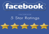 Give 500 Five star Reviews to your Facebook Fan page